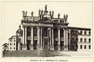 Rzym: Bazylika św. Jana na Lateranie (lito) autorstwa Italian School
