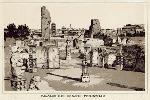 Rzym: Palazzo Dei Cesari, Perystyl (lito) autorstwa Italian School