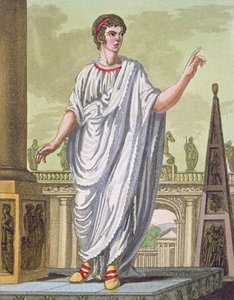 Obywatel rzymski ubiegający się o zatrudnienie, z LANtica Roma, 1825 r. autorstwa Italian School
