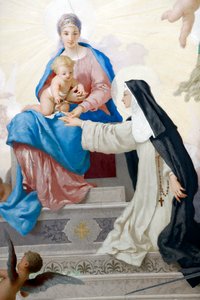 Kościół św. Katarzyny (kościół św. Katarzyny). Święta Katarzyna i Dziewica z Dzieciątkiem. Varazze. Włochy. autorstwa Italian School