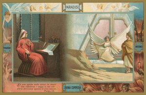 Scena z Boskiej komedii Dantego (chromolitografia) autorstwa Italian School