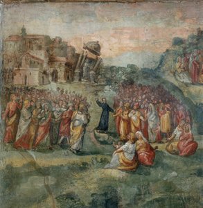 Kazanie św. Hipolita, fragment obrazu Męczeństwo św. Hipolita i jego Towarzyszy autorstwa Italian School