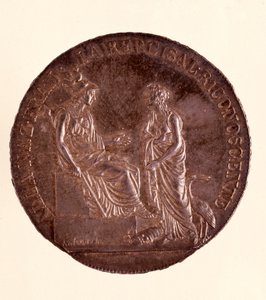 Srebrne ecu z Mediolanu. 16.06.1800. Średnica 3,9 cm Neapol, muzeum archeologiczne autorstwa Italian School