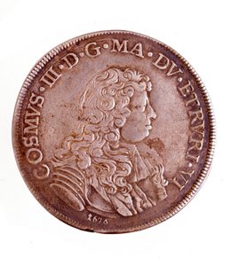 Srebrna piastra z Florencji, panowanie Kosima III Medyceuszy (1642-1723) autorstwa Italian School