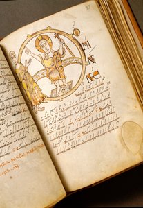 Strona do śpiewu z neumami Rękopis ze szkoły bolońskiej. (MS.123-Folio 93r) Rzym z XI wieku, Biblioteca Angelica autorstwa Italian School