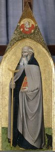 Św. Antoni opat, ok. 1360 (tempera na drewnie topoli) autorstwa Italian School