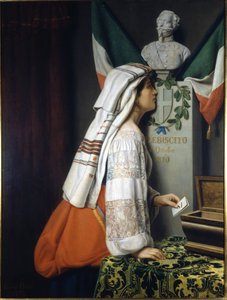 Plebiscyt 1870. Z tej okazji Włosi głosowali za jednością Włoch. Museo del Risorgimento. Mediolan autorstwa Italian School