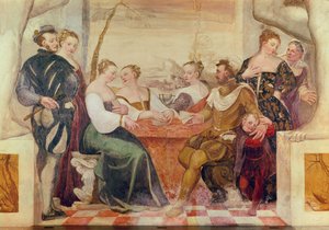 Gra karciana, 1570 autorstwa Italian School