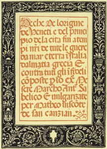 Kronika Marco Antonio Sabellico autorstwa Italian School