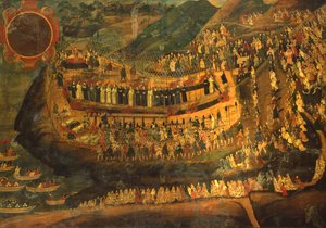O Grande Martírio dos Cinquenta e Dois Mártires de Nagasaki (1622)polonês autorstwa Italian School