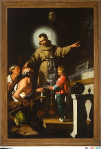 Cud Didakosa z Alcalá, 1625 autorstwa Italian School