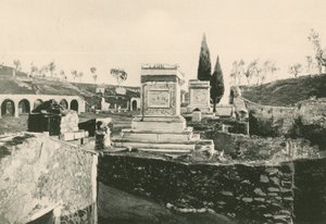 Ustrinum lub krematorium, jakie jest (wklęsłodruk) autorstwa Italian School