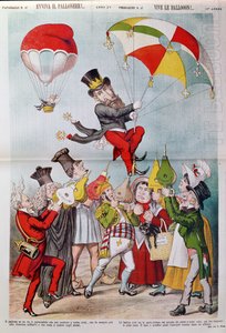 Afera Wilsona w 1887 r., przednia okładka Le Perroquet autorstwa Italian School