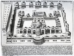 Termy Diocletiane autorstwa Italian School