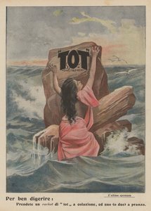 Tot Digestible Cachet (kolorowa litografia) autorstwa Italian School