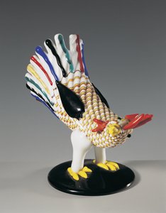 Wazon w kształcie koguta, Murano, Wenecja, Wenecja Euganejska, Włochy autorstwa Italian School