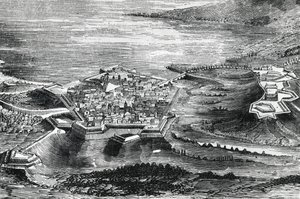 Widok na Peschiera del Garda autorstwa Italian School