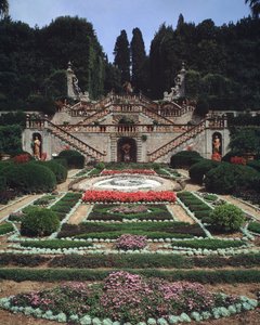 Widok na ogrody autorstwa Italian School