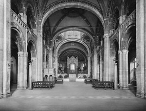 Widok nawy w kierunku absydy, ok.1120 autorstwa Italian School