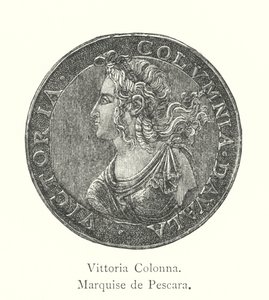 Vittoria Colonna, markiza de Pescara (grafika) autorstwa Italian School