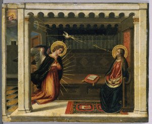 Zwiastowanie (tempera na miedzi)