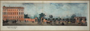 Perspektywa Newski - Pałac Aniczkowa. Z panoramy Newskiego Prospektu par Iwanow Iwan Aleksiejewicz (1779-1848) autorstwa Ivan Alekseevich Ivanov