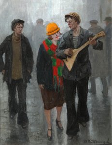 Młoda para, lata 20. autorstwa Ivan Alexeyevich Vladimirov