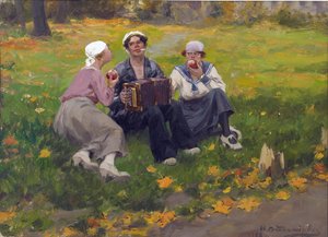 Grupa bolszewików autorstwa Ivan Alexeyevich Vladimirov