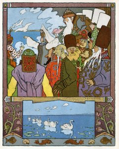 Księżniczka i żaba, ok. 1899 (litografia) autorstwa Ivan Yakovlevich Bilibin