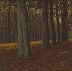 Pejzaż leśny (olej na płótnie) autorstwa Ivan Fedorovich Choultse