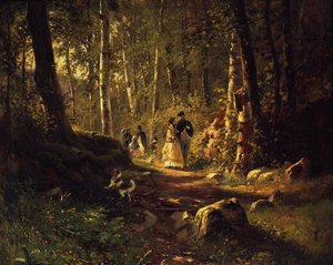 Spacer po lesie, 1869