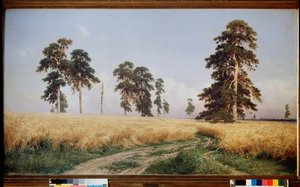 Champ de Seigle (pole Rieu) - Peinture de Ivan Ivanovich Shishkin (Chichkine) (1832-1898), huile sir toile autorstwa Ivan Ivanovich Shishkin