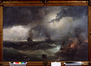 Piotr I (lub wielki autorstwa Ivan Konstantinovich Aivazosky