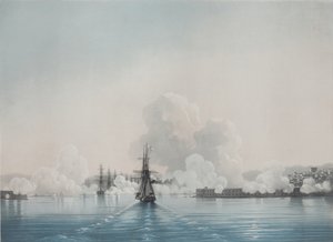 Sewastopol. Fort Konstantyna. Fort Mikołaja, lata 50. XIX wieku autorstwa Ivan Konstantinovich Aivazovsky
