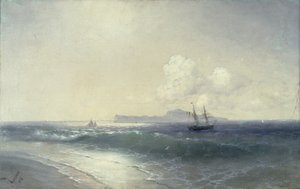 Port w Tallinie, 1898 autorstwa Ivan Konstantinovich Aivazovsky