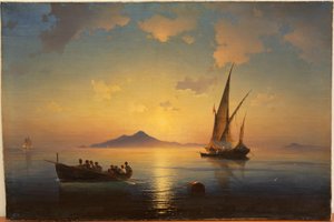 Zatoka Neapolitańska par Aivazovsky, Iwan Konstantinowicz (1817-1900) autorstwa Ivan Konstantinovich Aivazovsky