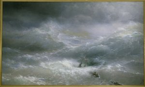 Fala par Aivazovsky, Iwan Konstantinowicz (1817-1900) autorstwa Ivan Konstantinovich Aivazovsky
