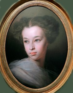 ""Portret Natalii Aleksandrownej Puszkiny (1836-1913) córki poety Aleksandra Puszkina"" (Portret Natalii Aleksandrownej Puszkiny, hrabiny Merenberg (1836-1913), córki poety) Obraz Iwana Makarowa (1822-1897)