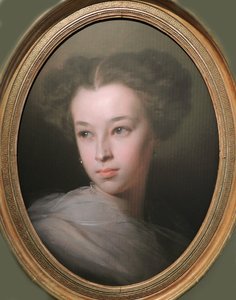 Portret Natalii Aleksandrownej Puszkiny, hrabiny Merenberg 1836-1913, córki poety, 1849