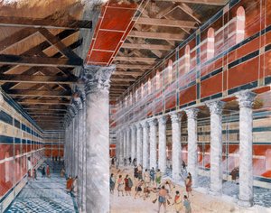 Bazylika Łazienek, Wroxeter Roman City, I-III w., 1990-2010 autorstwa Ivan Lapper