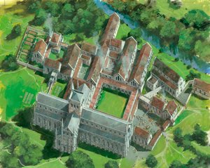 Opactwo Waverley, Farnham, Surrey, c1990-c2005 autorstwa Ivan Lapper