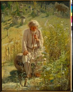 Pszczelarz - Obraz Iwana Nikołajewicza Kramskoja (1837-1887), olej na płótnie
