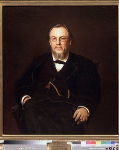 Portret kolekcjonera dr Siergieja Botkina (1832-1889) (Portret kolekcjonera dr Siergieja Botkina). Obraz Iwana Nikołajewicza Kramskoja (1837-1887), olej na płótnie autorstwa Ivan Nikolaevich Kramskoy