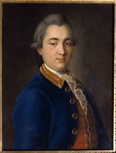 Portret Borysa Władimirowicza Szeremietiewa (1754-1811) w mundurze pułku gwardii kawalerii. (Portret B.V. Sheremeteva w mundurze pułku gwardii kawalerii). Obraz Iwana Pietrowicza Argunowa (Argounow) (1729-1802), olej na płótnie