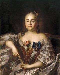 Portret hrabiny Varvary Aleksiejewny Szeremietiewej 1711-1767, ok. 1760