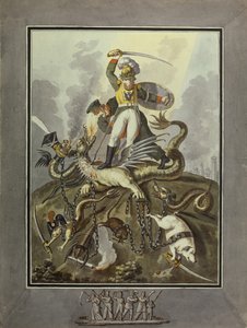 1812. Alegoria, 1813 autorstwa Ivan Philippovich Tupylev