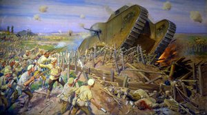 „Zdobywanie czołgu pod Kachowka”, 1927. autorstwa Ivan Vladimirov