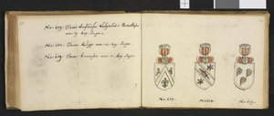 Ilustracja z prywatnego archiwum w Bibliotece Narodowej zatytułowana Insignia quædam virorum illustrium in Norvegia quodam habitantium autorstwa Ivera Nielssøna Hirtzholma autorstwa Iver Hirtzholm