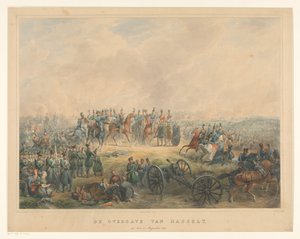 Kapitulacja Hasselt 8 sierpnia 1831 r Kapitulacja Hasselta, 8 sierpnia 1831 (tytuł na obiekcie) autorstwa Izaak Schouman