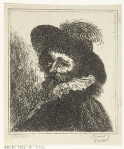 Portret mężczyzny w kapeluszu autorstwa J.B. Bernaert